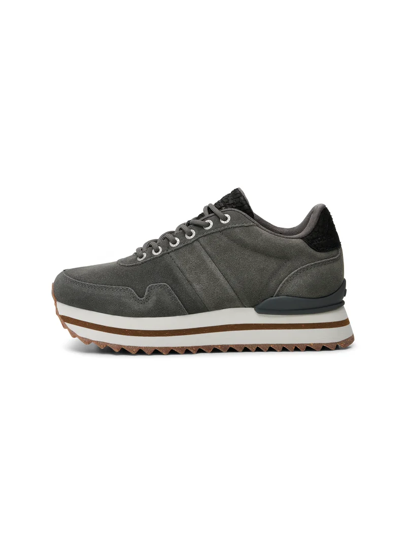 Nora III Suede Plateau - Dark Grey