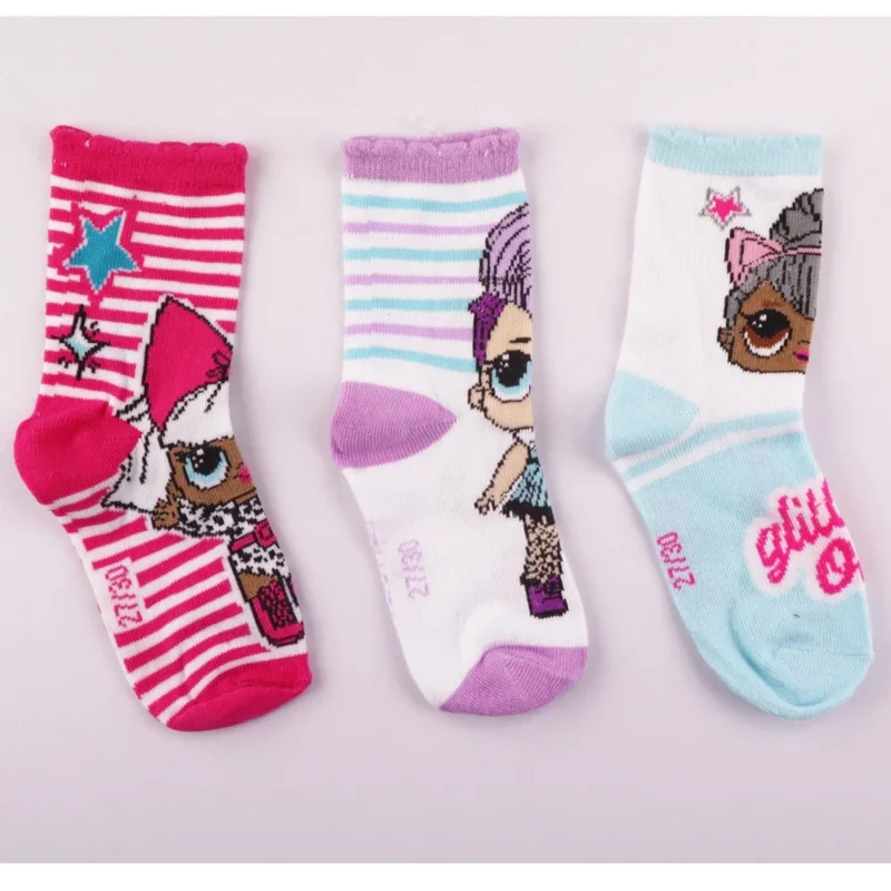 LOL Surprise Mädchen Sneaker Socken 3er Pack