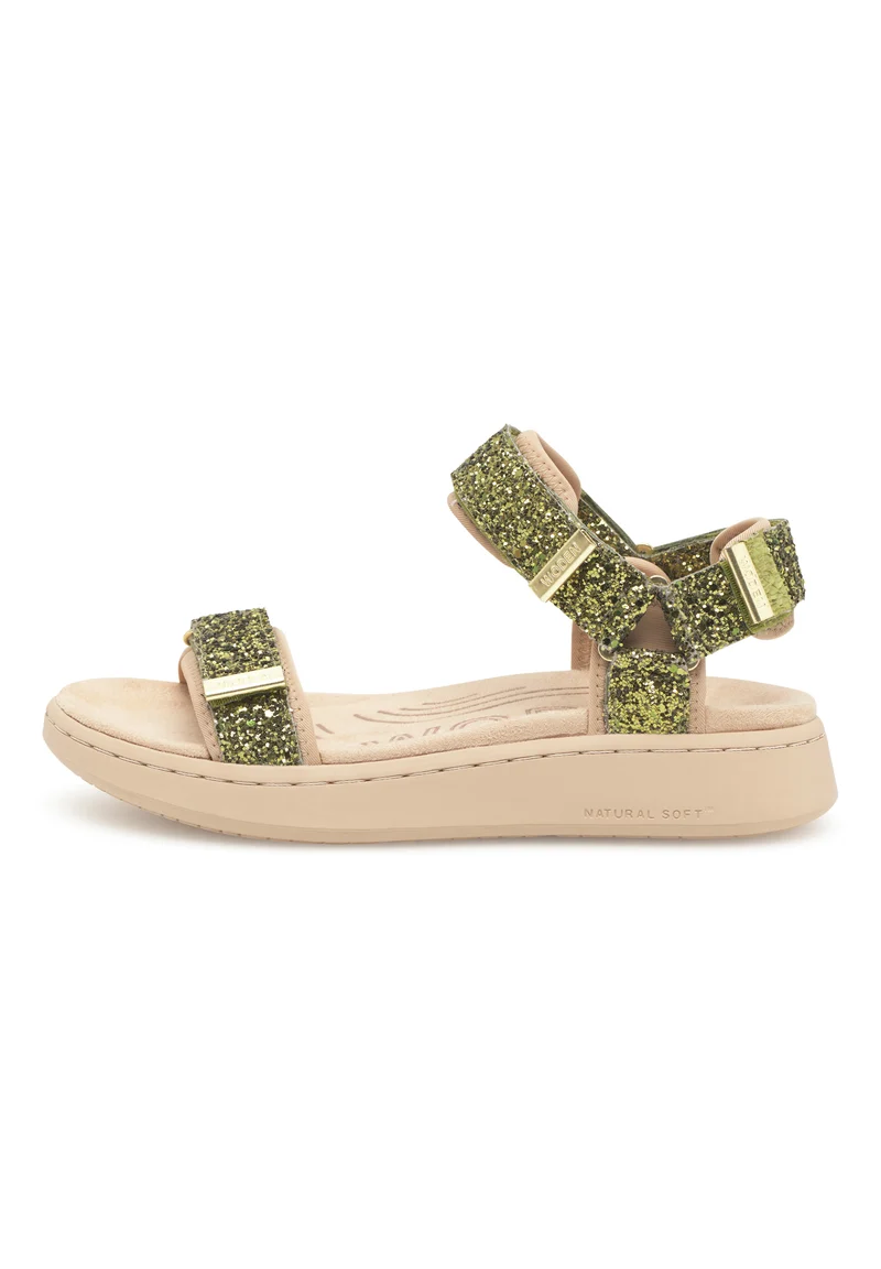 Line Glitter - Bambus Green