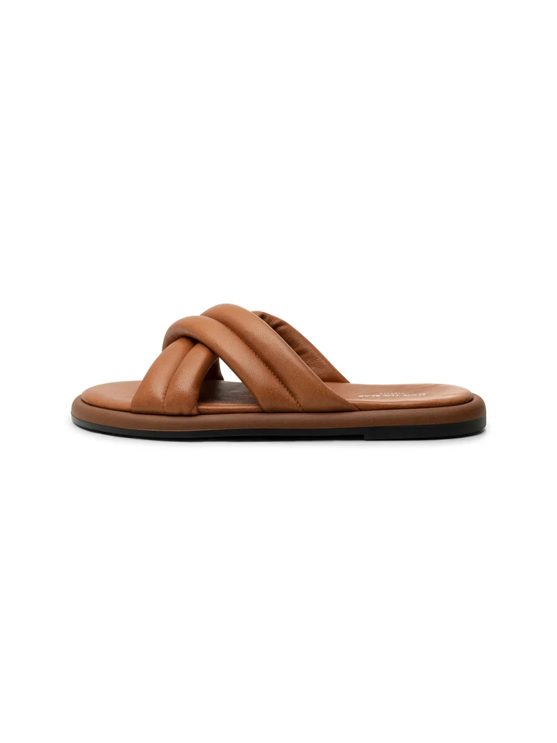 Lotta Cross Mule - Tan