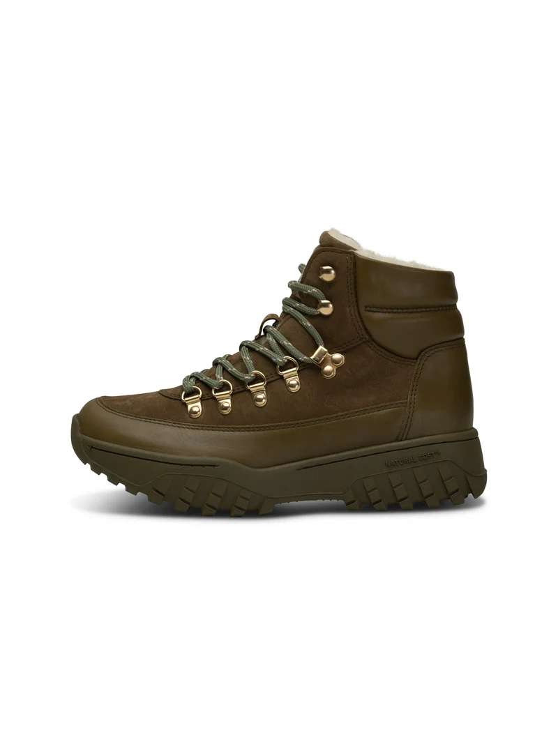 Iris Track Leather Suede - Cypress/Dark Olive