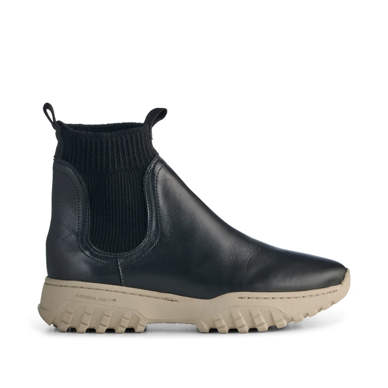 Lucy Track Leather - Black