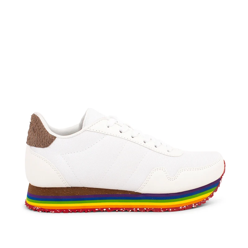 Katrina Teen Plateau - Bright White Rainbow