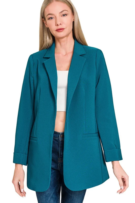 Serious Business Blazer - Teal