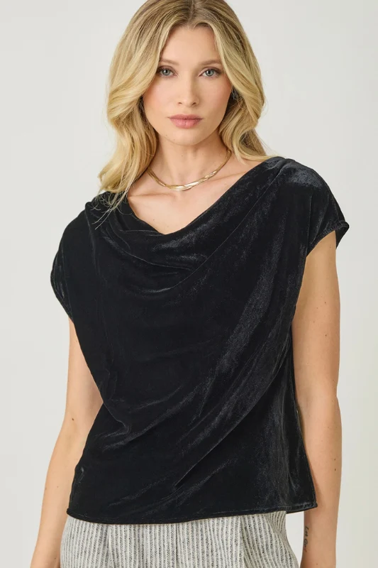 Vera Velvet Top- Black ***LAST ONE***